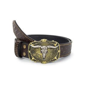 Women Men Classic-rivet-cowboy-belt - Western Cowgirl-leather-belt With🐺